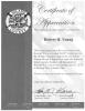 Korean War appreciation certificate